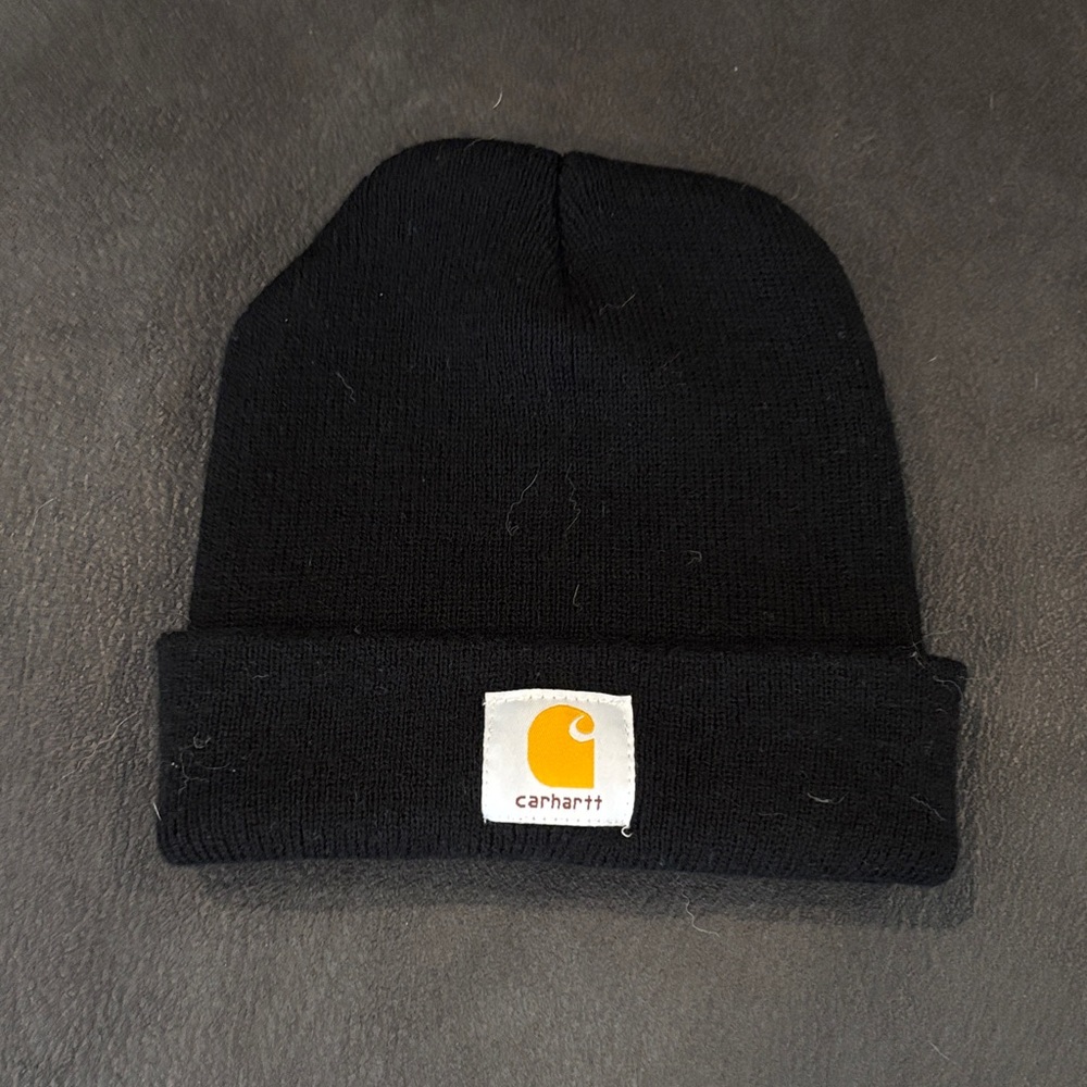 Kids Carhartt Black Knit Hat
